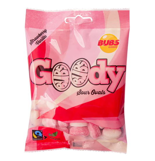 Bubs Goody Strawberry & Vanilla Sour Ovals