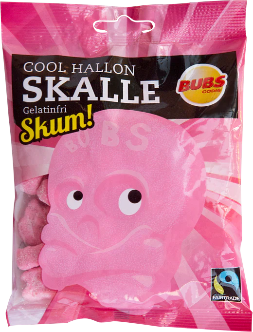 Bubs Cool Rapsberry Foam Skulls